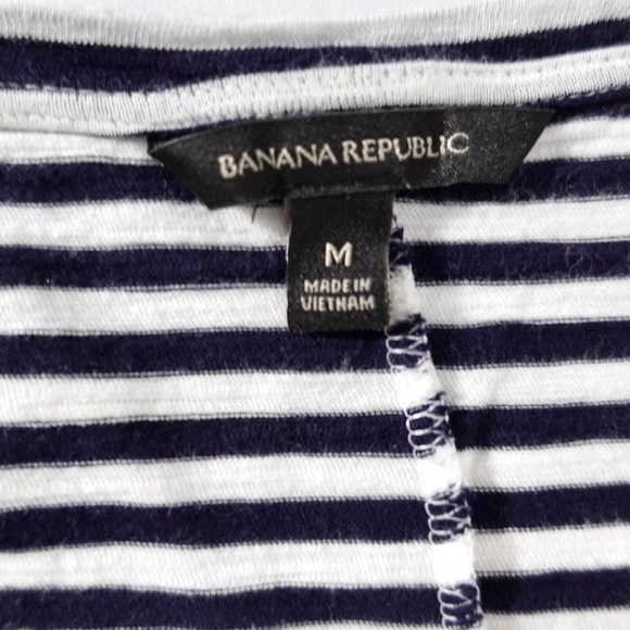 Women's | Banana Republic | Navy Stripes Scoop Neck Top - M - Picture 8 of 10